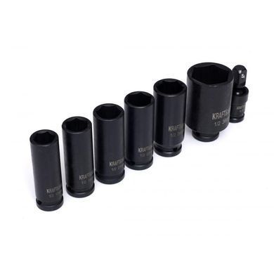 Набір ударних головок 1/2" 10-32 мм 16 шт Kraft&Dele KD11762
