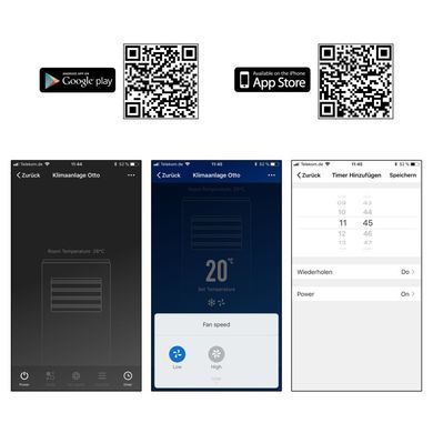Портативний кондиціонер Wi-Fi Clatronic CL 3716 Voice Control чорний
