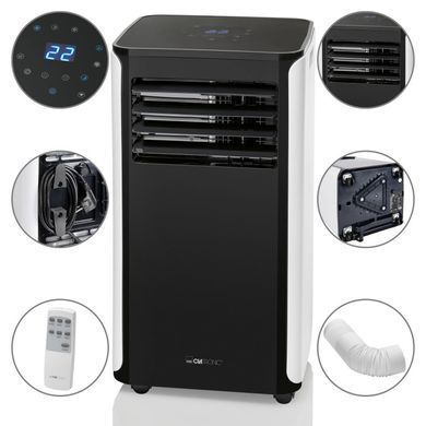 Портативний кондиціонер Wi-Fi Clatronic CL 3716 Voice Control чорний