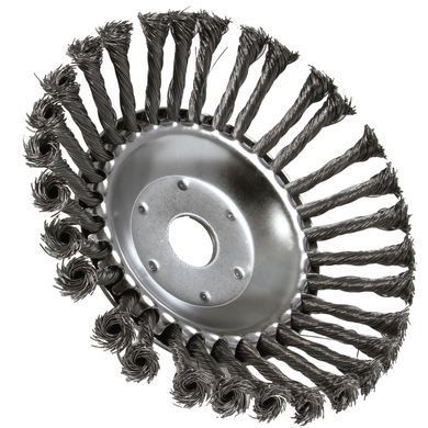ЩІТКА ДРОТЯНА ДИСКОВА ПЛЕТЕНА 200/25,4MM