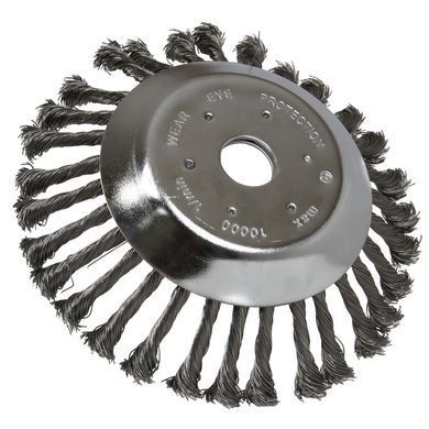 ЩІТКА ДРОТЯНА ДИСКОВА ПЛЕТЕНА 200/25,4MM