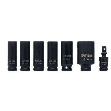 Набір ударних головок 1/2" 10-32 мм 16 шт Kraft&Dele KD11762
