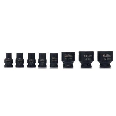 Набір ударних головок 1/2" 10-32 мм 16 шт Kraft&Dele KD11762