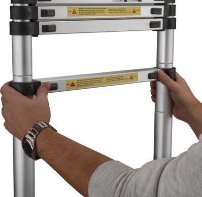 Алюминиевая телескопическая лестница 4.4 м Geko G02446