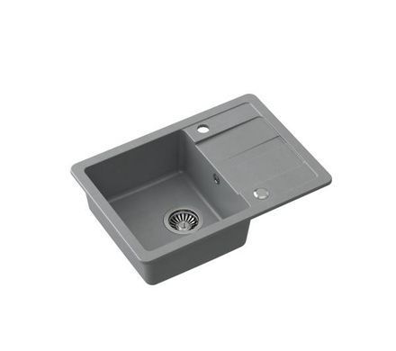 Кухонна мийка+ гнучкий змішувач з дозатором Quadron ZPS6244SZ3623500BL Pronto Smart (сірий)