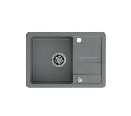 Кухонна мийка+ гнучкий змішувач з дозатором Quadron ZPS6244SZ3623500BL Pronto Smart (сірий)