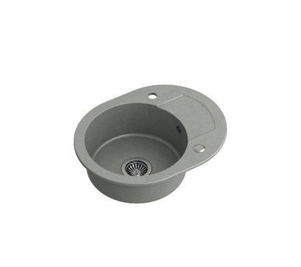 Кухонна мийка Quadron HCQC5846SZK Johnny 216 сірий - граніт, вбудовується в стільницю, сушарка