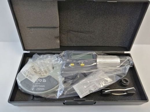 YATO МІКРОМЕТР 0-25mm ЦИФР.ДИСПЛЕЙ 72305