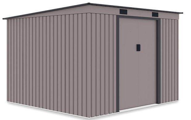 Сарай металевий збірний 261x241 см Hardmaister Oregon Теплий сірий