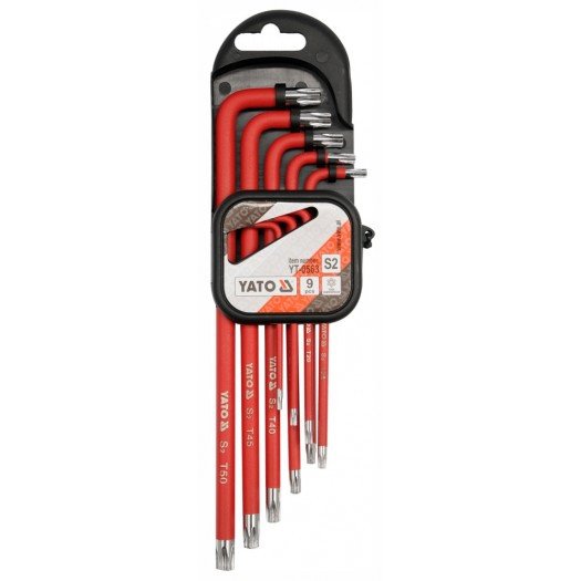 Набор ключей Torx T10–T50 Yato YT-0563, 9 шт.
