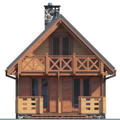 Коттедж для отдыха 80 м&sup2; ALIAS, 2 этажа с балконом Nordenwood
