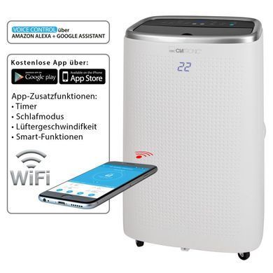 Портативний кондиціонер Wi-Fi Clatronic CL 3716 Voice Control білий