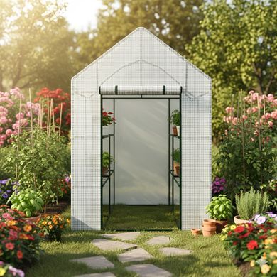 AWTOOLS ТЕПЛИЦЯ САДОВА БІЛА 143x143x195см