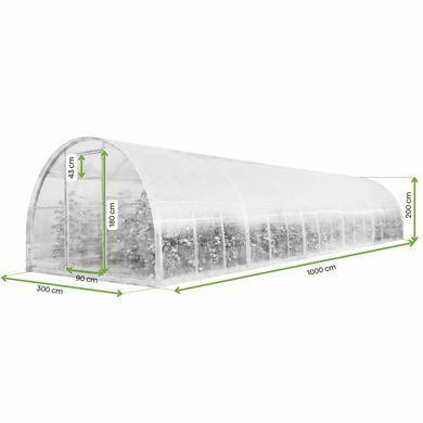 Теплиця садова полікарбонатна 6 мм CEPRA 3х10 м&nbsp;Cultivo