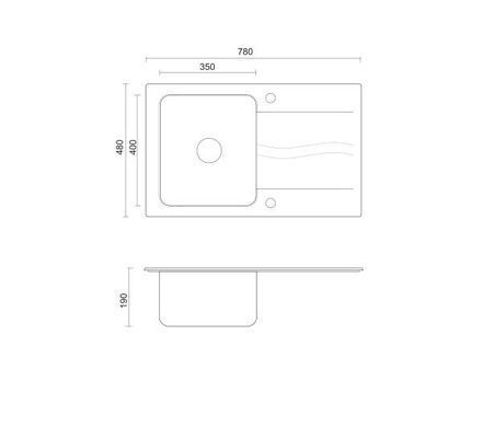 Кухонна мийка Fusion + алебастровий змішувач Maggie Quadron FUS_M7848BI_3323503WH Michael 111 (біла)