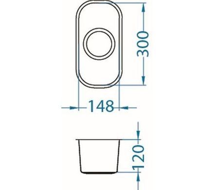 Кухонна мийка Alveus Variant 110 1079965 сталь - підвісна