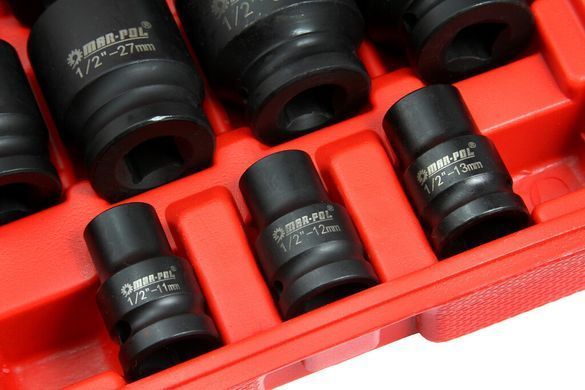 Набор ударных торцевых головок 1/2" 8-32 мм 35 шт Mar-Pol M58275