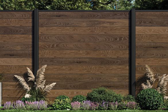 Комплект панелей для забора DECO Walnut 3 шт для сада и террасы Keter