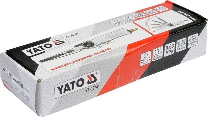 Шліфувальна машина пневматична стрічкова Yato (YT-09741)