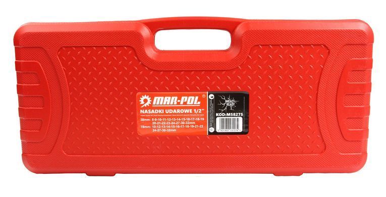 Набор ударных торцевых головок 1/2" 8-32 мм 35 шт Mar-Pol M58275