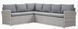 Комплект садових меблів із техноротанга Salo Stone Grey