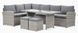 Комплект садових меблів із техноротанга Salo Stone Grey
