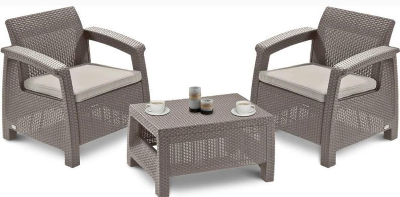 Набор садовой мебели для улицы Cappuccino Corfu Set Keter