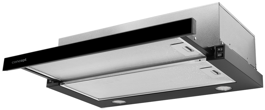 Вбудована телескопічна витяжка Concept black opv3760bc