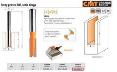 CMT Фреза HM D=12 I=31,7 L=60 S=8 прямая, удлиненная