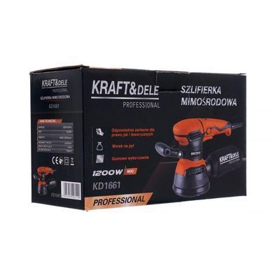 Ексцентрикова шліфувальна машина 1200 Вт Kraft&Dele KD1661