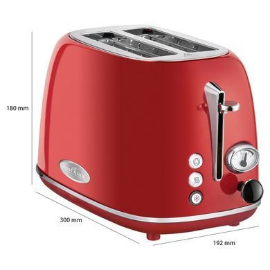 Тостер Wide-Slot 815 Вт ProfiCook PC-TA 1193 красный