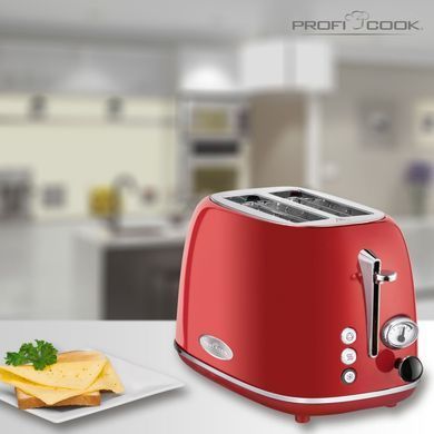 Тостер Wide-Slot 815 Вт ProfiCook PC-TA 1193 красный