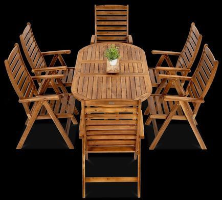 Обідній набір меблів Focus Garden Akadia Dining 190/6+1