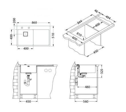 Кухонна мийка Alveus Stylux 501084293 - сталь