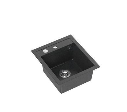 Кухонна мийка Quadron HCQJ4350CZK JOHNNY 100 black чорний - граніт, вбудовується в стільницю