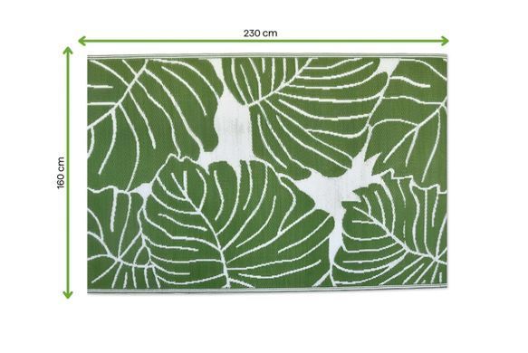 Ковер для балкона Monstera 160x230 см полипропиленовый зеленый MOODME