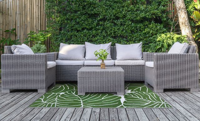 Ковер для балкона Monstera 160x230 см полипропиленовый зеленый MOODME