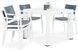 Стол и стулья для сада White/Anthracite Seginus Novussi