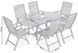Обідній набір меблів Focus Garden Akadia Dining 190/6+1