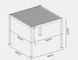 Терасна пергола Eleganse 3x3 м светло серый