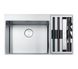 Кухонная мойка Franke Box Center BWX 220-54-27 - сталь - монтируется со столешницей, слив для сушки