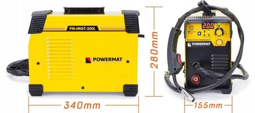 Зварювальний напівавтомат Powermat PM-IMGT-200L