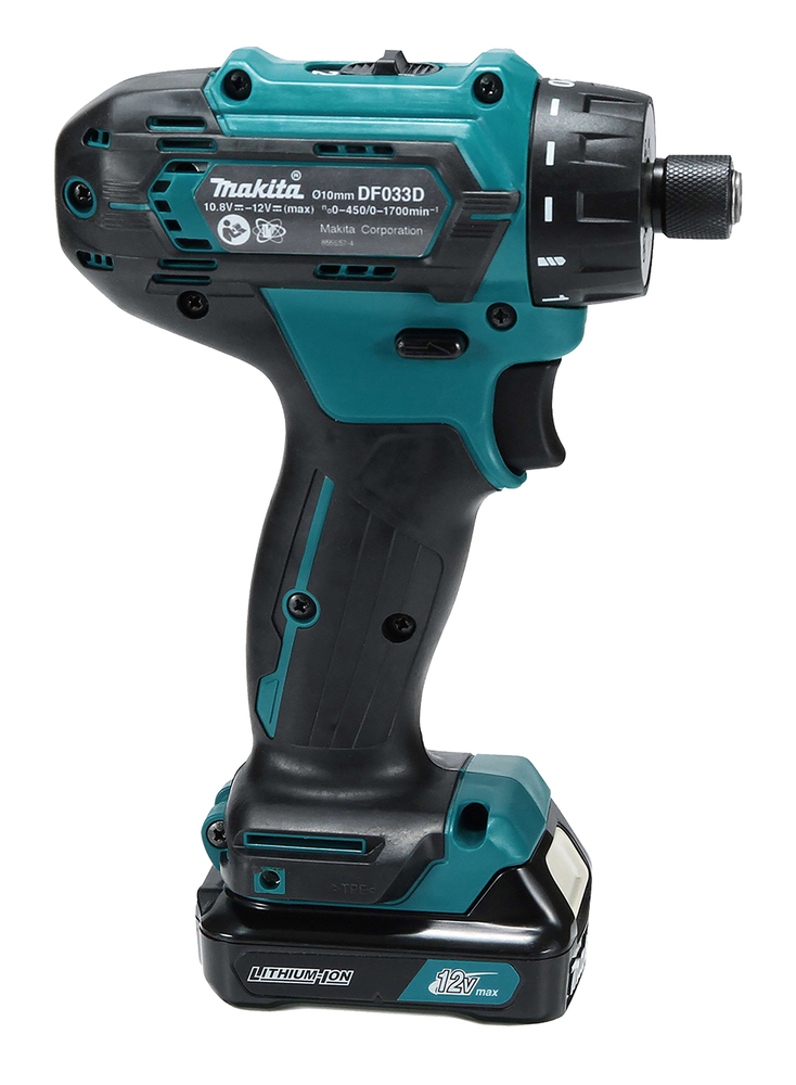Акумуляторний дриль-шуруповерт Makita DF033DSAE 12 В, 2 акумулятори 2 Ач