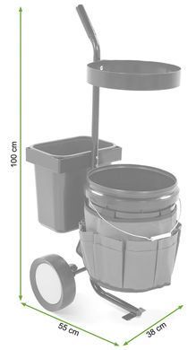 Садовий візок для інструментів 55x38x100 Cultivo