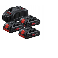 BOSCH АКУМУЛЯТОР 18V 4,0Ah PROCORE 3шт. + ЗАРЯДНИЙ ПРИСТРІЙ GAL 1880 CV