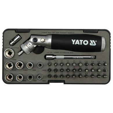 Набор бит для шуруповерта с трещоткой Yato YT-2806