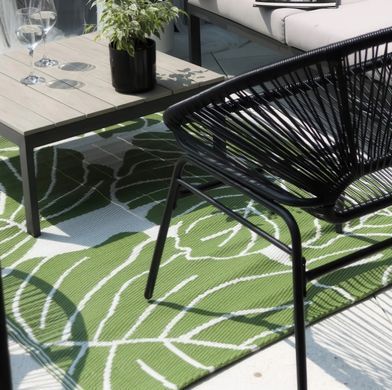 Килим для тераси та балкона Monstera 120x180 см поліпропіленовий зелений&nbsp;MOODME