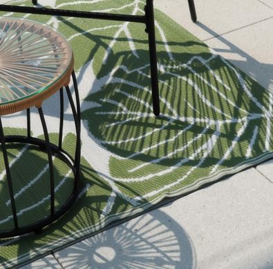 Килим для тераси та балкона Monstera 120x180 см поліпропіленовий зелений&nbsp;MOODME