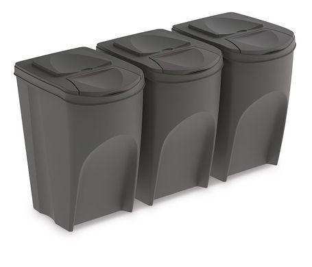 Ящик для сортировки (набор) мусора 3 шт. Sortibox 25 л