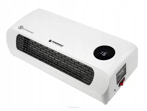 Теплова завіса керамічна Powermat 2000 Вт з таймером та&nbsp;пультом,&nbsp;біла&nbsp;PM-GC-3000DL